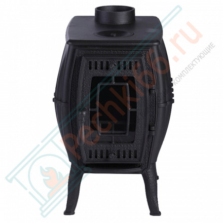 Чугунная отопительная печь Бахтинка, черная (ProMetall)