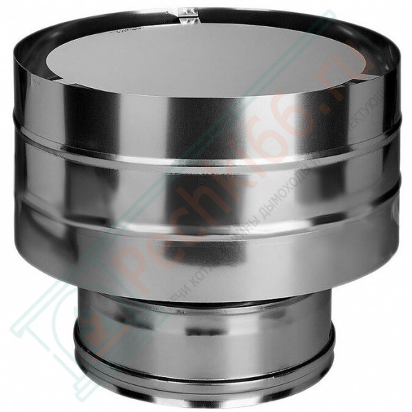 Дефлектор на трубу с изол (НЕРЖ-321/0,5-НЕРЖ-439/0,5) d-130/210 (Дымок-Lux) в Саратове