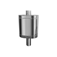 Натрубный бак для воды (НЕРЖ-439/0,8мм) 64 л, d-115 (Дымок)