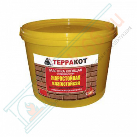 Мастика жаростойкая, универсальная "Терракот" 1,5 кг (Терракот)