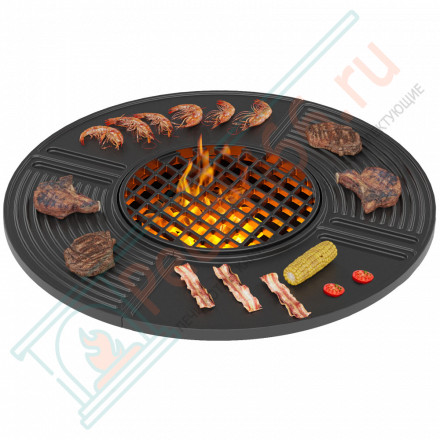 Чугунная гриль плита Gurman Ø 700 (Везувий)