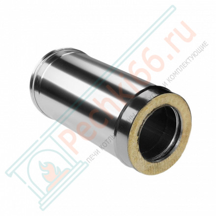 Сэндвич труба для дымохода L=500 (НЕРЖ-321/0,8-НЕРЖ-439/0,5) d-250/330 (Дымок-Lux)