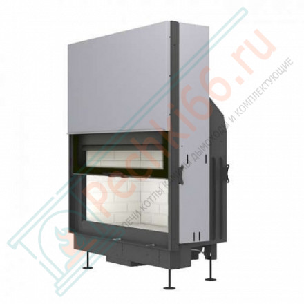 Топка Вега 1200 B принтинг черный шамот подовое горение (Экокамин)