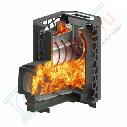 Печь для бани Hard 30L Хохлома Панорама (Сталь-Мастер)