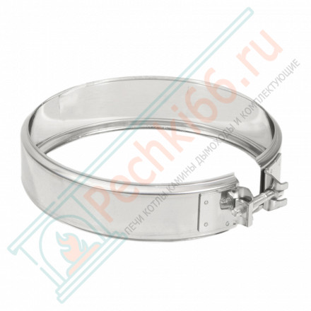 Хомут трубный на болте-ФР (304-0,5) d-150/250 (ТиС Стандарт)