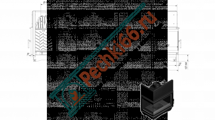 Чугунная топка Oliwia left BS (Kratki)