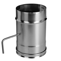 Задвижка без изол (НЕРЖ-321/0,8) d-180 (Дымок-Lux) Задвижка без изол (НЕРЖ-321/0,8) d-180 (Дымок-Lux)