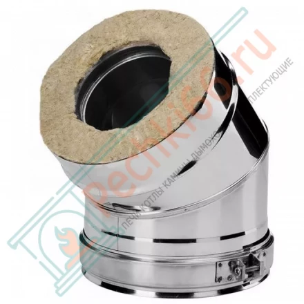 Отвод 30° V50R с изол (AISI-321/0,8-ОЦИНК-RAL/0,5) d-150/250 (Вулкан)