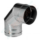 Отвод 90° без изол (НЕРЖ-321/0,5) d-250 (Дымок-Lux)