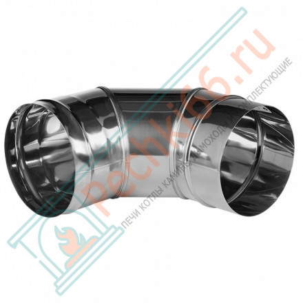 Отвод 90° без изол (НЕРЖ-321/0,5) d-250 (Дымок-Lux)