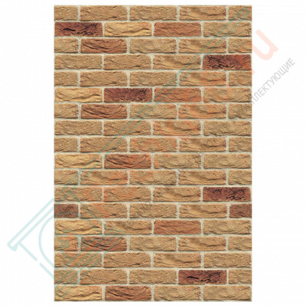 Плита ФАСПАН Песочный №1006 Вертикаль 9 мм 1200х600мм (Везувий)