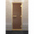 Стеклянная дверь для хамама в золотом профиле, бронза матовая 210х90 (по коробке) (DoorWood)