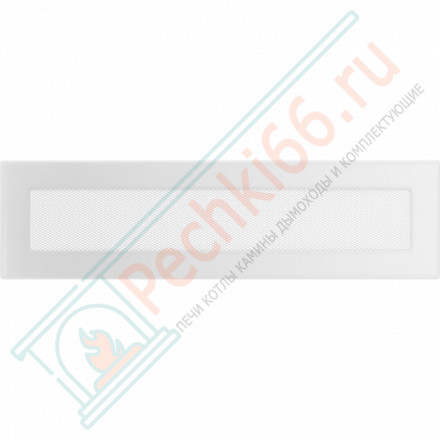 Решётка вентиляционная каминная белая 110х420 42B (Kratki)