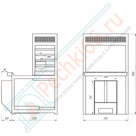 Печь банная Емельяныч-1/S 205 Сeramic, под бак 60 л (Дионис)