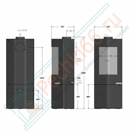 Печь-камин MOAI (INVICTA)