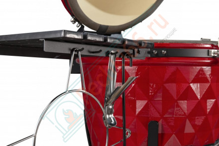 Керамический гриль Diamond Egg XL красный