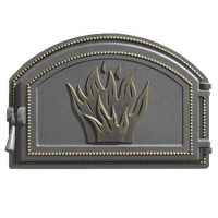 Дверца печная чугунная 223, бронза (Везувий) Дверца печная чугунная 223, бронза (Везувий)