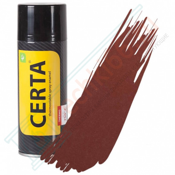 Термостойкая краска аэрозоль 0,52л, коричневый, +500°С (Certa) в Саратове