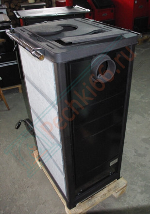 Отопительная печь OLIMPIA Stone, духовой шкаф, варочная панель, талькохлорит (MBS) до 240 м3