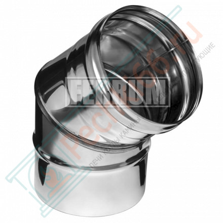 Колено 45° (НЕРЖ-430/0,8) d-120 (Ferrum HF)