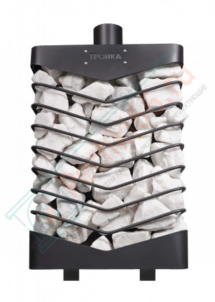 Печь для бани № 07МС с сеткой для камней (Тройка)