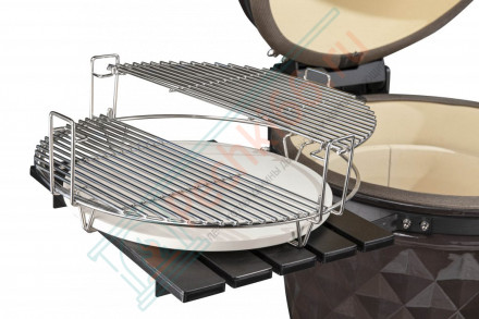 Керамический гриль Diamond Egg XL серый