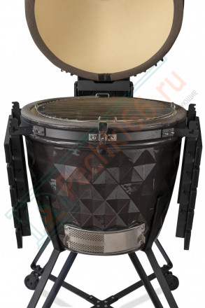 Керамический гриль Diamond Egg XL серый