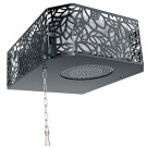 Обливное устройство для бани Каскад 20 л, хохлома черный (Изистим)