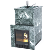 Печь для бани Геленджик в змеевике с открытым верхом (ИзиСтим)