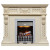 Каминокомплект Corsica - Слоновая кость с патиной (Ширина 1100) с электрическим очагом Danville Chrome FB2