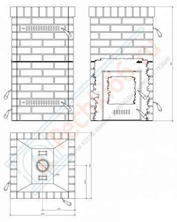 Дровяная банная печь Grill'D Retro World Short