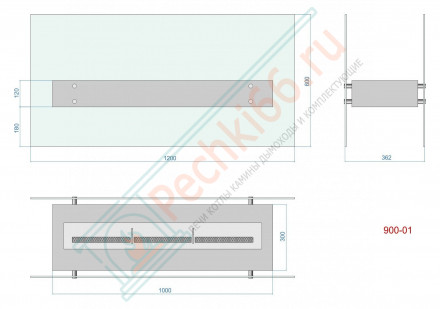 Напольный биокамин Консул 1-1200 (LuxFire)