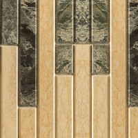 Плитка из камня ламель 1-м² "Жадеит + Сильвия Оро" (Feringer)