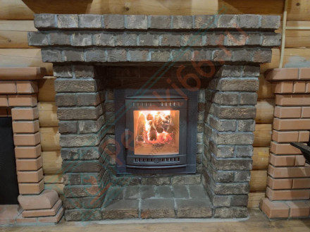 Печь банная «Атмосфера XL+» усиленная каменка, сетка нержавейка (ProMetall)