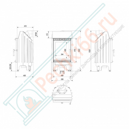 Стальная топка Blanka (Kratki)
