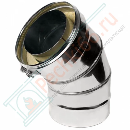 Сэндвич-отвод 30° (AISI-316L/0,8-AISI-304/0,5) d-250/350 (Craft-HF-50)