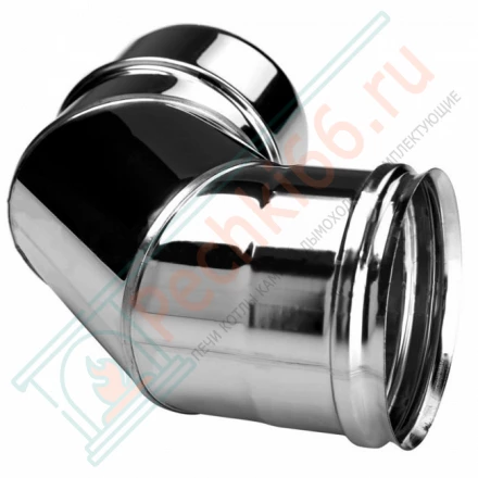 Отвод одностенный 90° (AISI-321/0,8мм) d-180 (Вулкан)