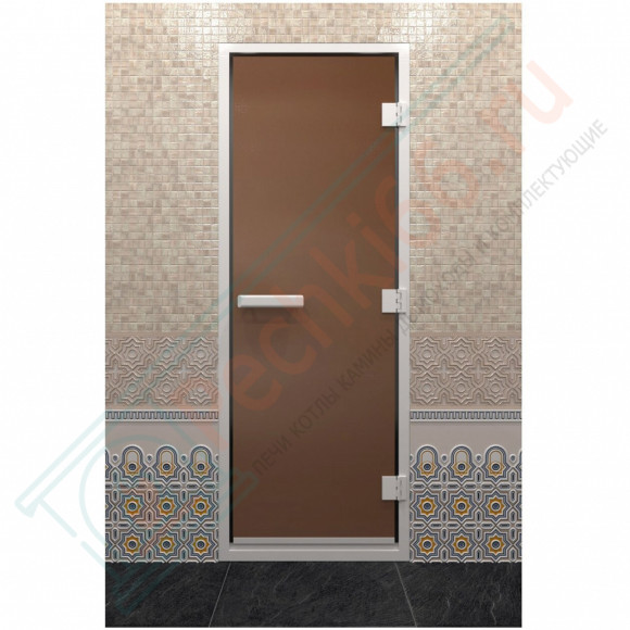 Стеклянная дверь DoorWood Хамам Бронза матовая 190х70 (по коробке) в Саратове