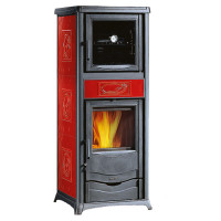 Печь с варочной поверхностью TermoRossella Plus Forno D.S.A, цвет бордовый (La Nordica)