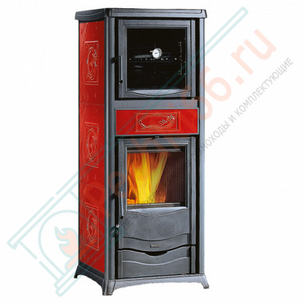 Печь с варочной поверхностью TermoRossella Plus Forno D.S.A, цвет бордовый (La Nordica)