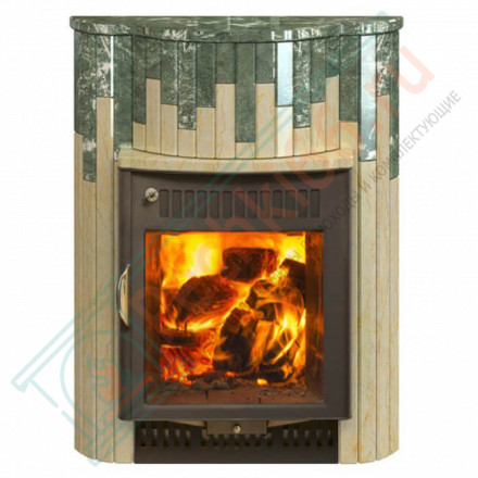 Портал для печи (Мини или Оптима) серии 'Ламель' - Змеевик + Сильвия Оро (Feringer)