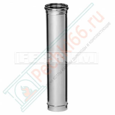 Дымоход L=1м (НЕРЖ-430/0,8) d-180 (Ferrum HF)