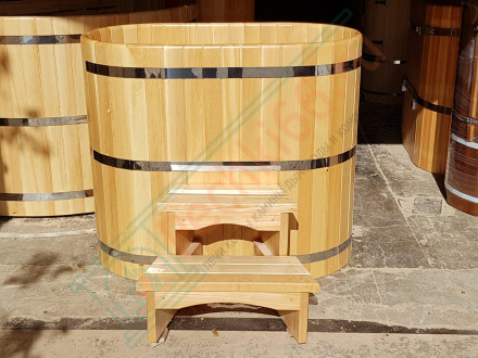 Купель кедровая овальная 100х170х100 (НКЗ)