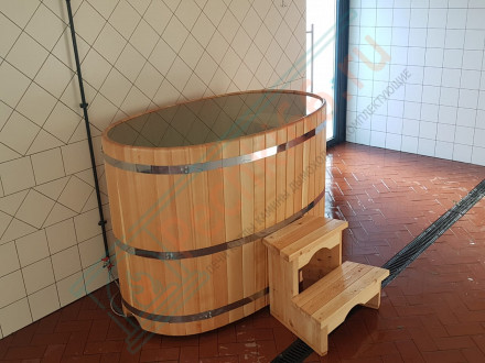 Купель кедровая овальная 100х170х100 (НКЗ)