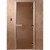 Дверь стеклянная для бани "Теплая ночь" бронза матовая 2000х800 (DoorWood)