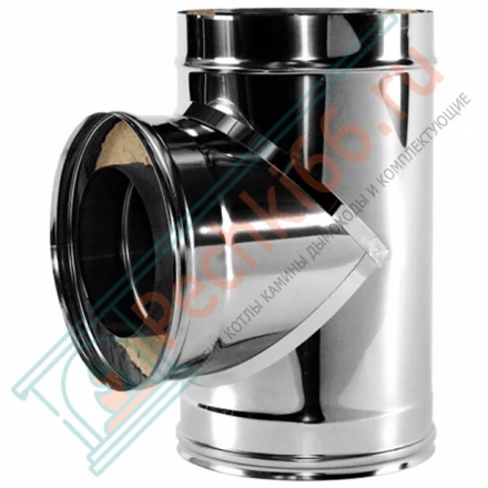 Тройник 90° V50R с изол (AISI-321/0,8-ОЦИНК-RAL/0,5) d-150/250 (Вулкан)