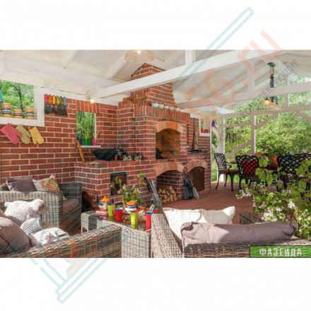 Плитка угловая Шамот Макси, шт. (Терракот)