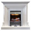 Электрический Каминокомплект Bradford - Белый с очагом Danville Chrome FB2