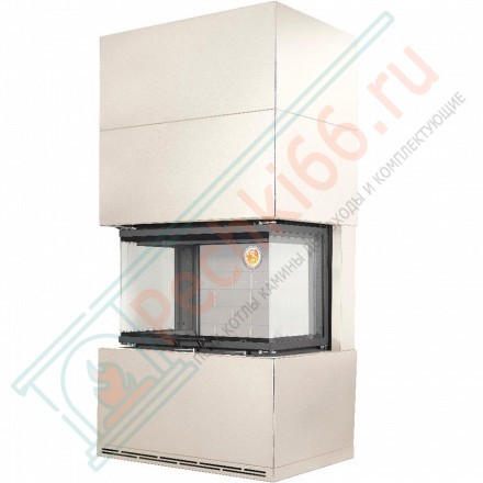 Камин Родос 800 слоновая кость белый шамот (ЭкоКамин)