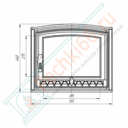 Дверца панорамная «Артика» (Prometall)